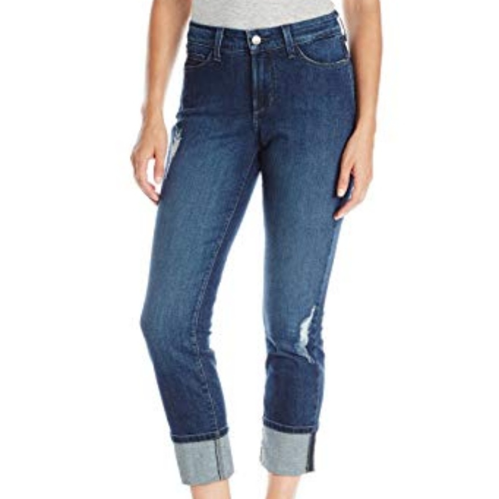 NYDJ Lorena Boyfriend Distressed Jean,Redding wash